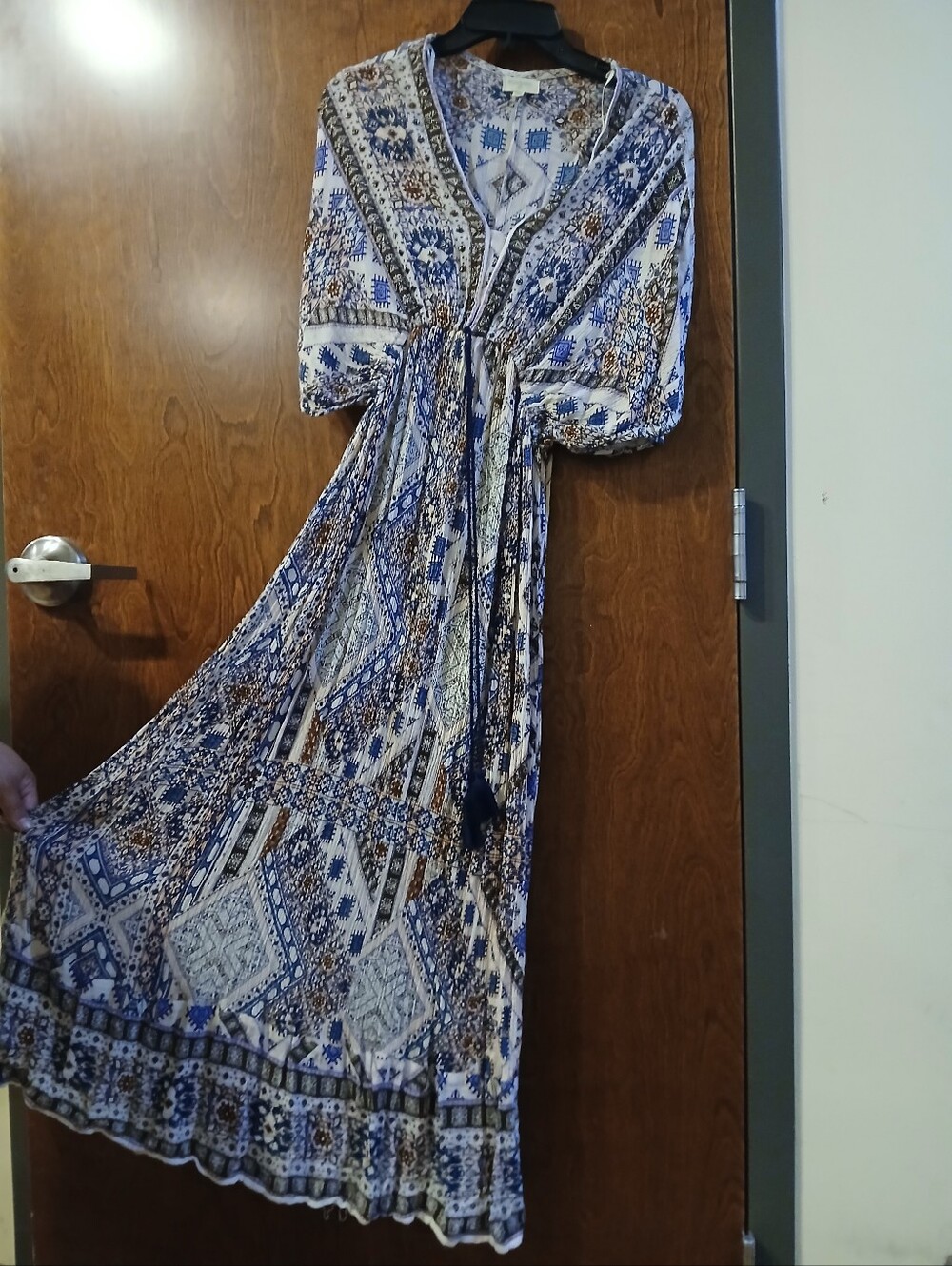 NWOT/ WORLD MARKET boho beaded detail maxi dress